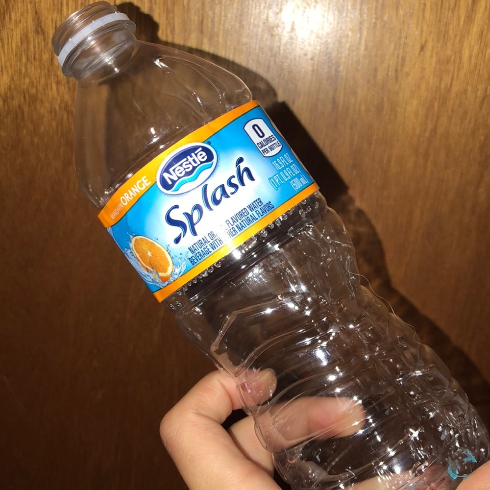 Tom Holland used flavor water bottle